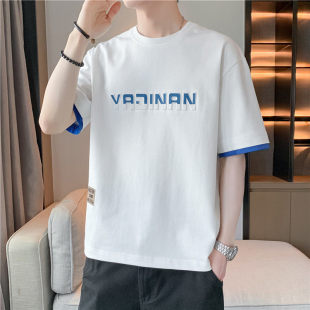 现货打底衫 圆领T恤上衣M 2026夏新款 短袖 8XL 纯色休闲男士 常年大码