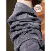 女夏季 窄版 薄款 铜氨丝冰丝阔腿裤 大码 胖mm宽松垂感凉凉裤 直筒裤 子