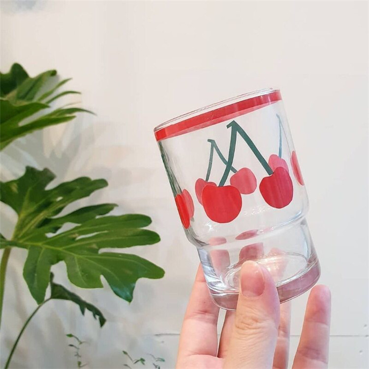韩版少女心风玻璃水杯