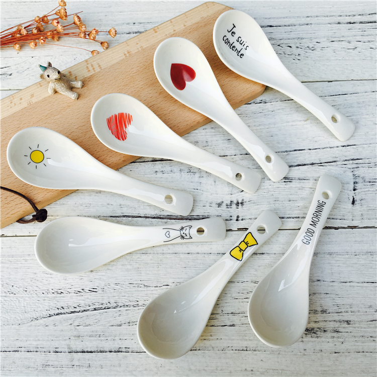 goodmorning餐具骨瓷汤勺饭勺调羹创意汤勺北欧风格|ruв категории кухня/посуда, посуда, готовить совок, ложка - от Buy2taobao.com для оказания профессиональной услуги покупки агента Taobao