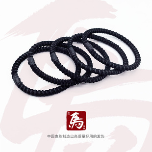 老马家正马发饰头饰女复古超密橡胶4倍高弹运动专业防滑发圈头绳