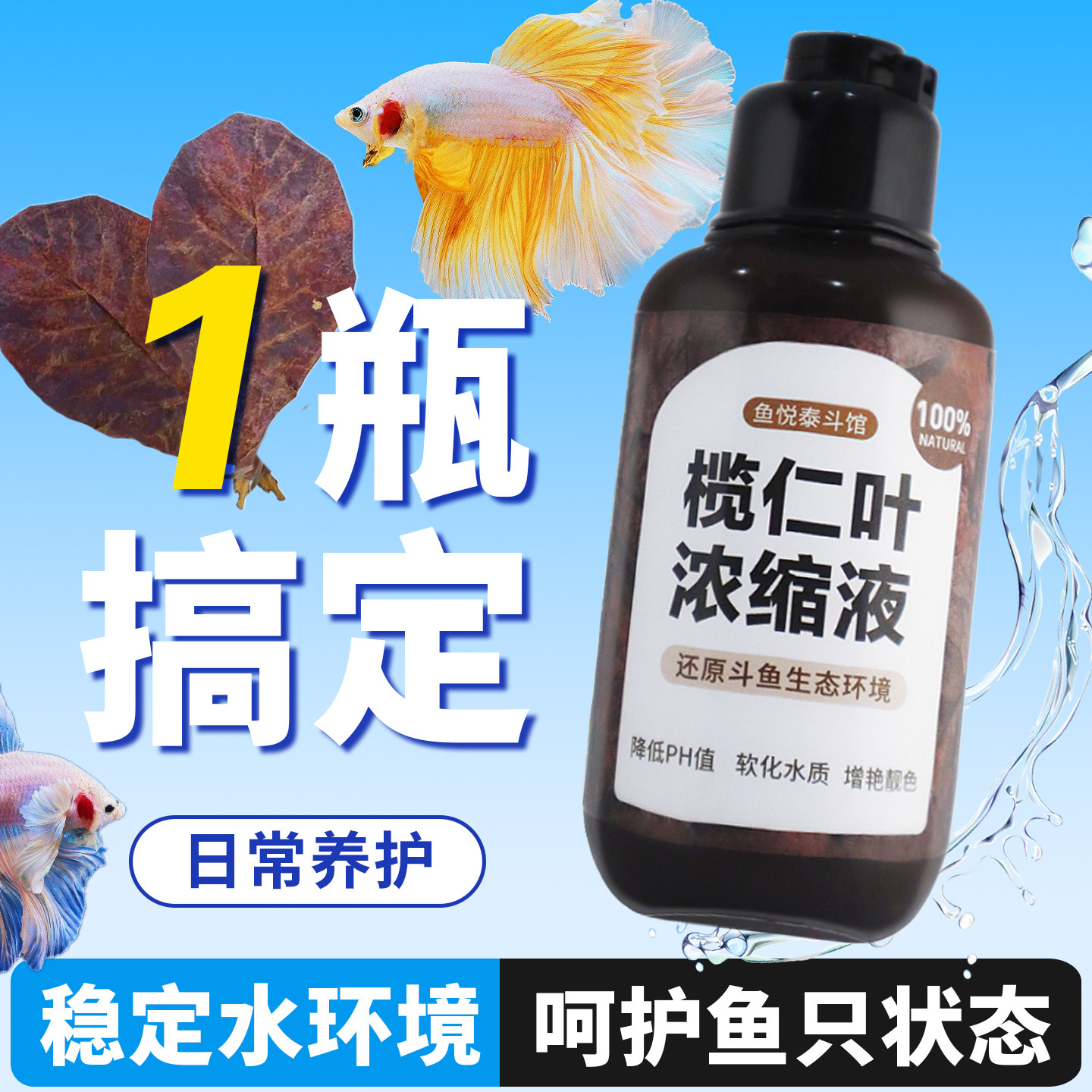 榄仁叶浓缩液斗鱼专用泰国斗鱼图片