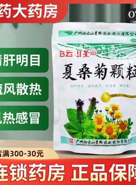 夏桑菊颗粒白云山凉茶冲剂清热解毒咽喉肿痛上火去火降火清热下火