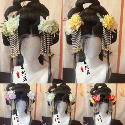 原创古风发饰蝴蝶流苏发梳公主汉服配饰超仙百搭蝴蝶发簪古风汉服