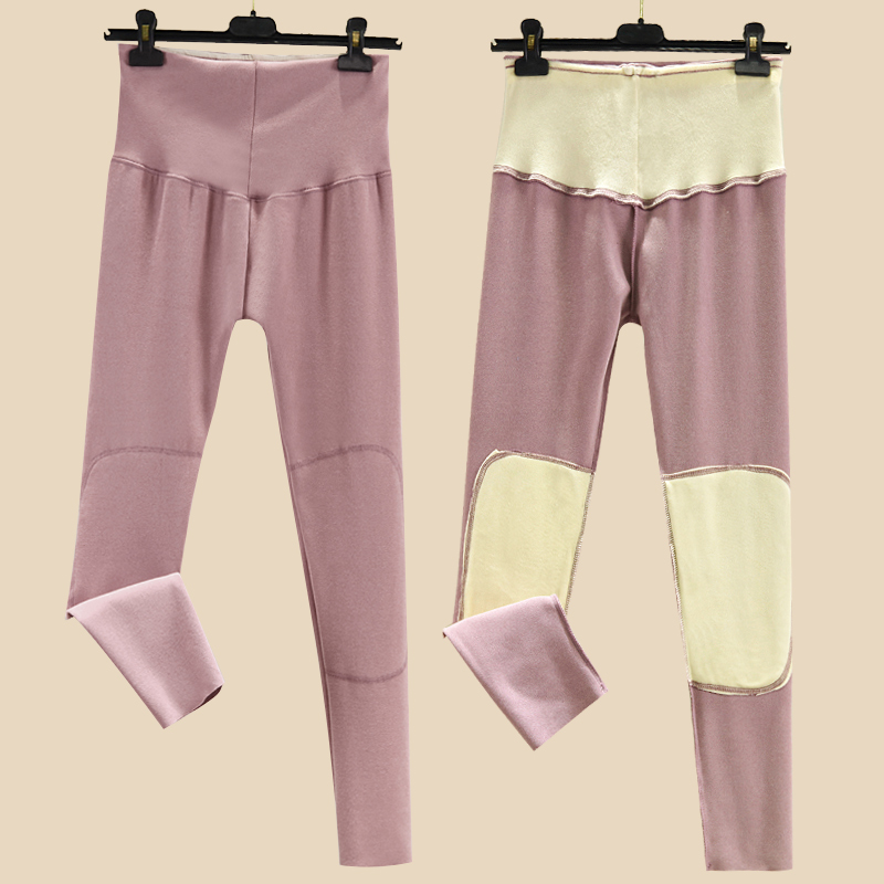 德绒自发热打底裤女暖宫护膝内穿