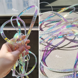 脆弱与力量鳞片带子 diy彩绳服装配饰腰带设计师花边辅料材料布