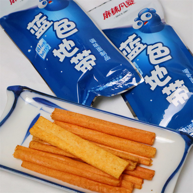 麻辣风暴蓝色地带辣条15g辣卷面筋素食校园儿时怀旧休闲零食小吃