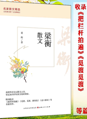 【正版】梁衡散文-名家散文精选 经典散文集中学生读本收录把栏杆拍遍觅渡觅渡渡何处青山不老壶口瀑布跨越百年的美丽等名篇书籍