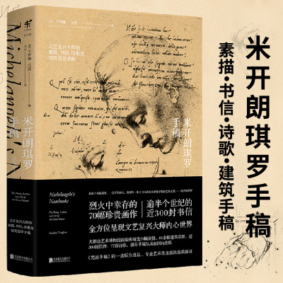 【正版】米开朗琪罗手稿 卡罗琳沃恩著西方艺术大师文艺复兴三杰之一米开朗基罗绘画手稿与教皇的天花板鉴赏书籍
