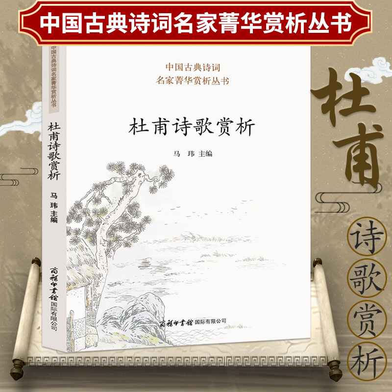 【包邮】杜甫诗歌赏析  中华诗歌古典唐诗宋词名家鉴赏赏析注释题解大全集 中国古诗词大会读物诗选杜甫诗传全集书籍