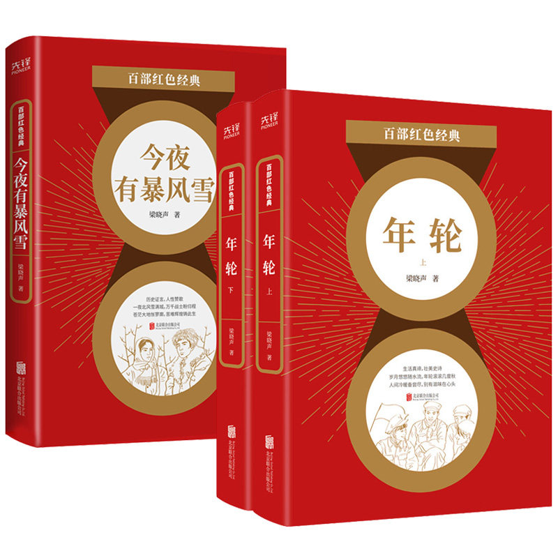 【3册】梁晓声:年轮 今夜有暴风雪  原著作者梁晓声作品第十届茅盾