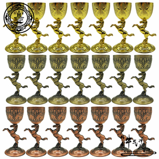 蒙古族特色奔马造型酒杯少数民族酒具敬酒杯奔马杯青铜仿古杯子