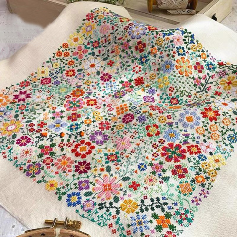 唯美花纹 十字绣套件 植物花卉 客厅卧室 印花 唯美花纹柔美小花