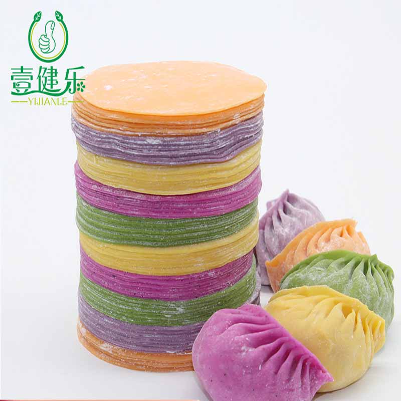 彩色饺子皮果蔬面饺子皮蒸饺皮彩色果蔬水饺皮家庭自制美食材料_虎窝淘
