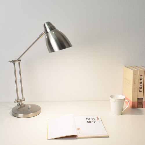 美式简约现代办公商务酒店书桌书房电脑插电学习折叠金属护眼台灯