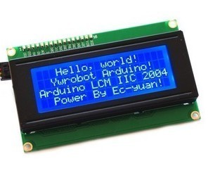 LCD2004A液晶屏模塊 5V 藍屏 20X4顯示 特價促銷