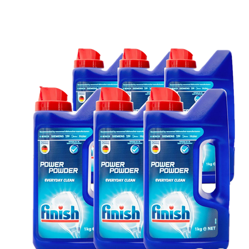 finish亮碟洗碗粉软水盐光亮剂方太老板西门子洗碗机专用清洗套装