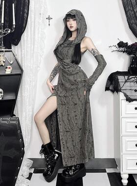 万圣节服装沙丘废土风旅游连衣裙异域风情大西北旅行穿搭沙漠裙子