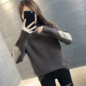 毛衣女2023新款春秋外穿宽松慵懒时尚洋气复古套头针织打底衫上衣