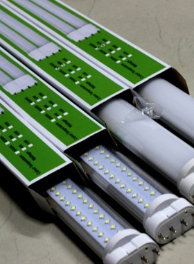 超亮四针H型2g11灯管代替三基色24 36 55wLED日光灯管改造吸顶灯