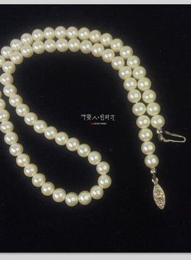 无牌仿珍珠项链复古vintage