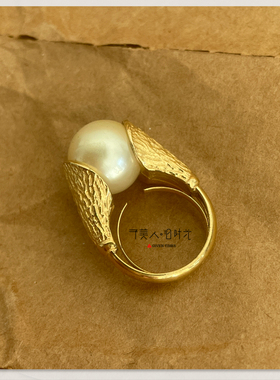 予美人vintage珍珠戒指可调节