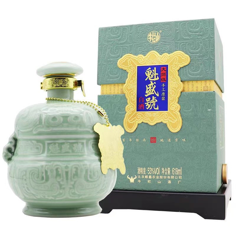 牛栏山二锅头618ml53度手工原浆