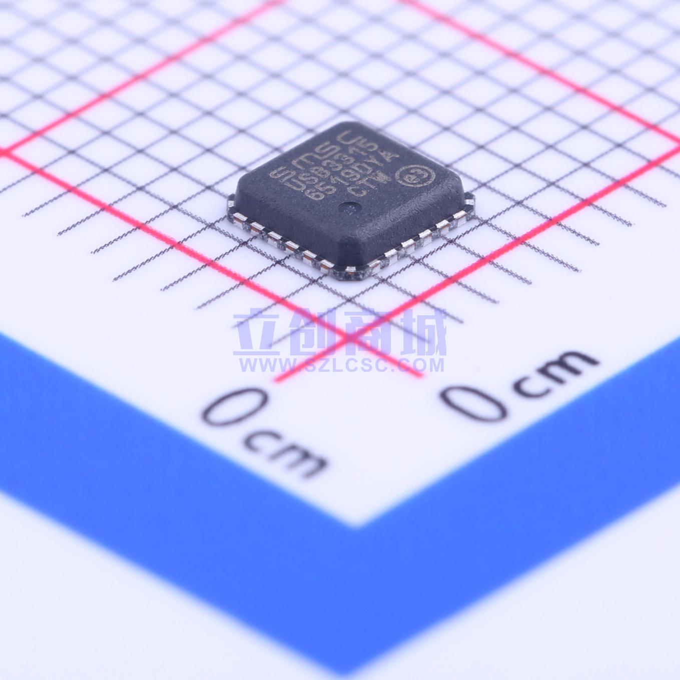 USB芯片 USB3315C-CP-TR QFN-24_4x4x05P 全新原装进口