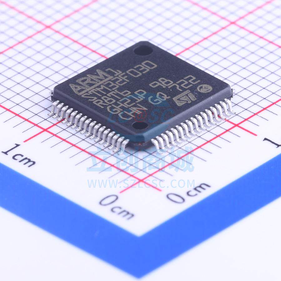 单片机(MCU/MPU/SOC) STM32F030R8T6 LQFP-64_10x10x05P ST 全新