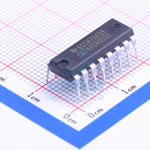 信号开关/编解码器/多路复用器 CD74HC4053E DIP-16 TI全新原装进