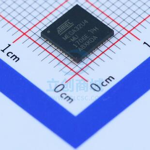 单片机(MCU/MPU/SOC) ATMEGA32U4-MU QFN-44_7x7x05P MIC 全新原