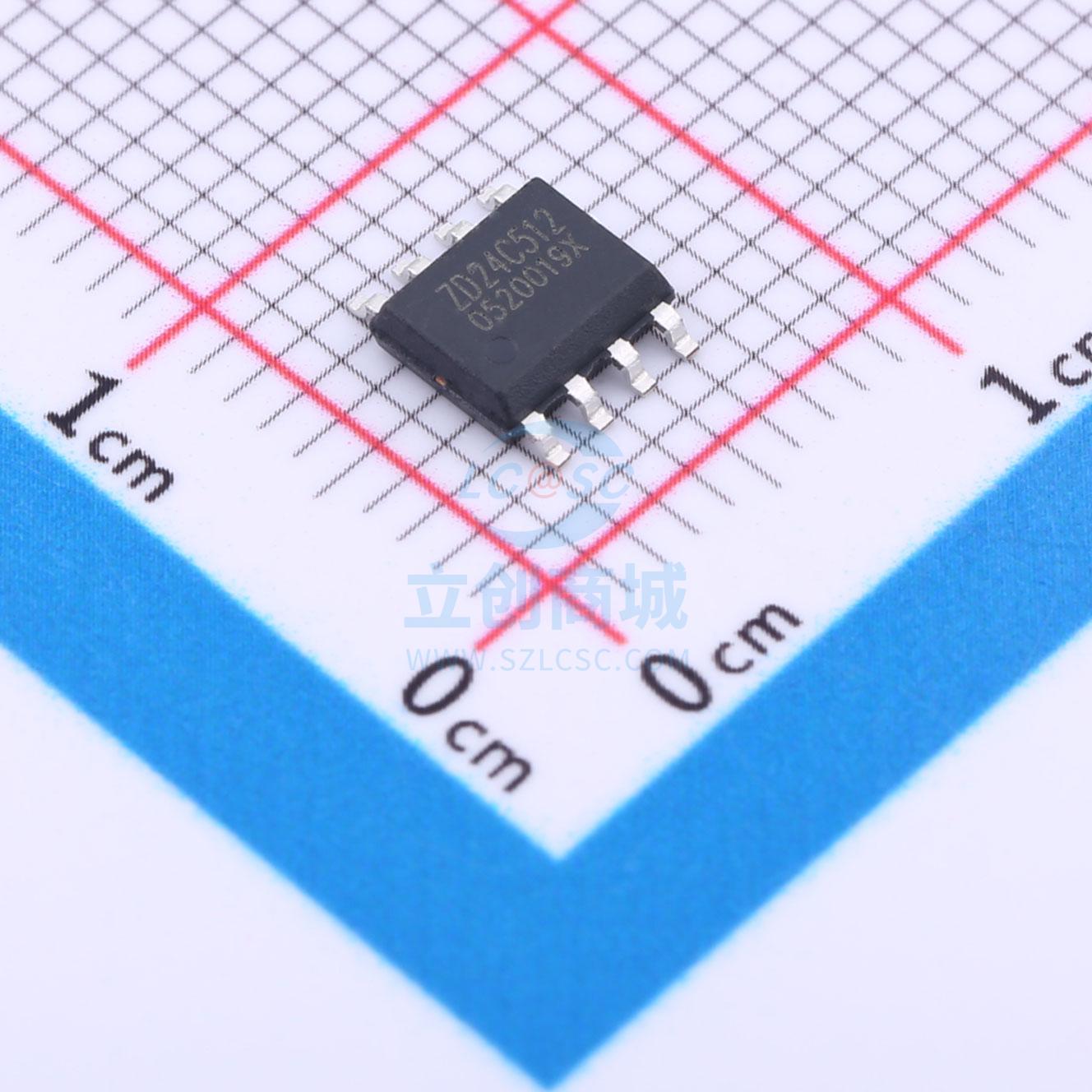 EEPROM ZD24C512A-SSGMT SOP-8_150mil Zetta(澜智)