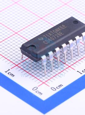 逻辑门 CD4072BE DIP-14 TI全新原装进口