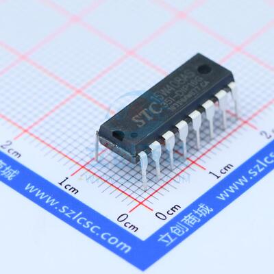 单片机(MCU/MPU/SOC) STC15W408AS-35I-DIP16 DIP-16 STC 全新原