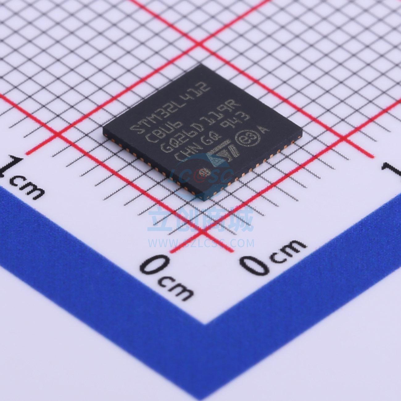 单片机(MCU/MPU/SOC) STM32L412CBU6 QFN-48 ST 全新原装进口