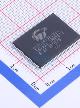 静态随机存取存储器(SRAM) CY7C1470BV33-167AXI TQFP-100 CYPRES