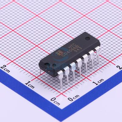 模拟开关/多路复用器 CD4066BN DIP-14 HTC
