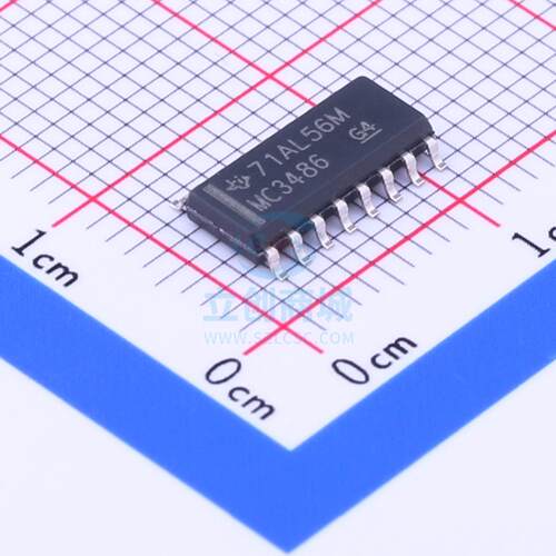 多协议收发器 MC3486DR SOIC-16_150mil TI 全新原装进口