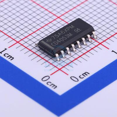 模拟开关/多路复用器 CD4053BM96 SOIC-16_150mil TI()