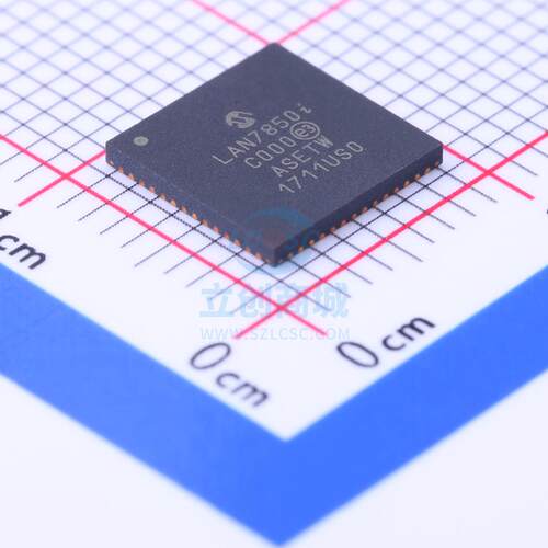 以太网芯片 LAN7850T-I/8JX QFN-56(8x8) MICROCHIP(美国微芯)