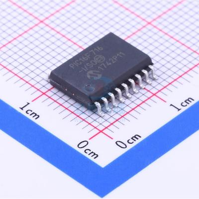 单片机(MCU/MPU/SOC) PIC16F716-I/SO SOIC-18_300mil MIC 全新原