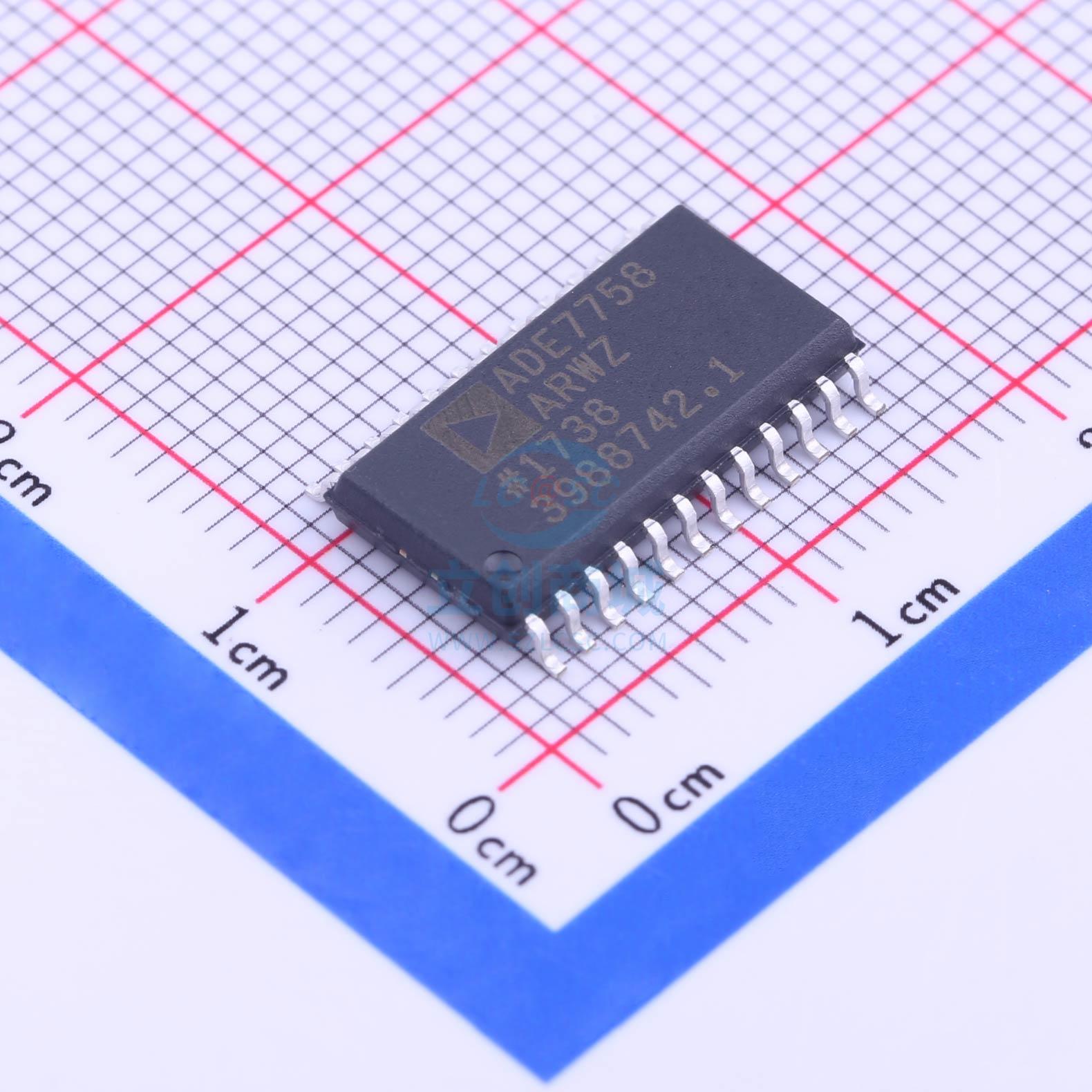 电能计量芯片 ADE7758ARWZ SOP-24_300mil ADI 全新原装进口