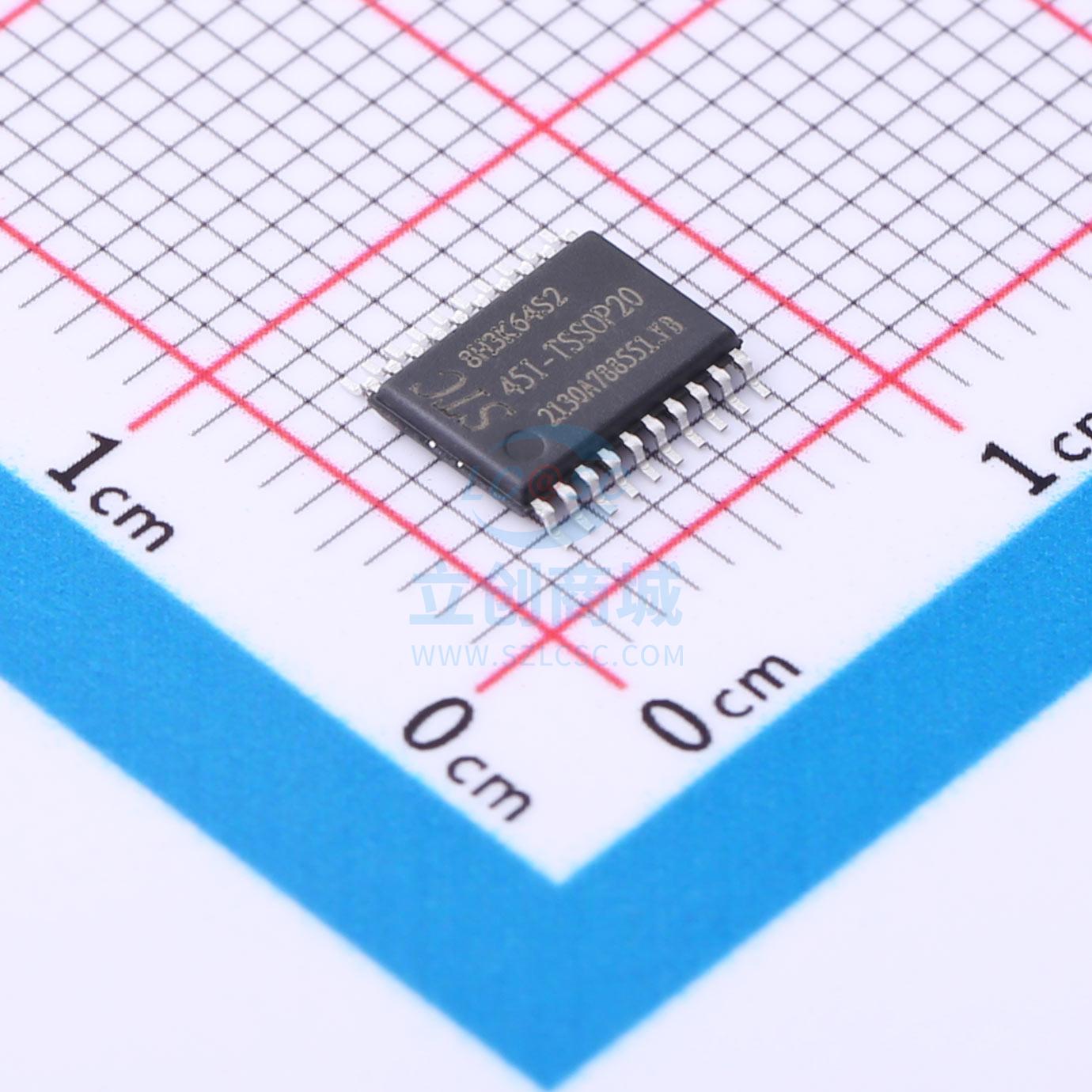 单片机(MCU/MPU/SOC) STC8H3K64S2-45I-TSSOP20 TSSOP-20 STC 全