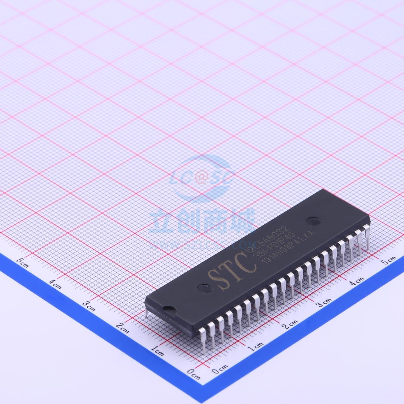 单片机(MCU/MPU/SOC) STC12C5A60S2-35I-PDIP40 DIP-40  全新原装