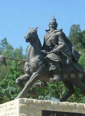 大型铸铜精忠报国古代文化典故名人伟人人物雕塑摆放户外广场景观