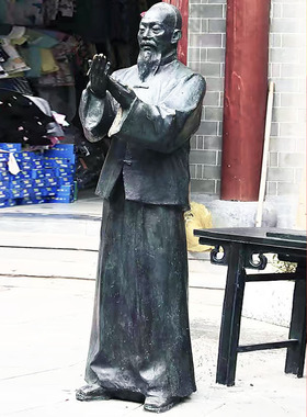 玻璃钢仿铜铸铜古代传统民俗小品人物雕塑摆放户外广场园林商业街