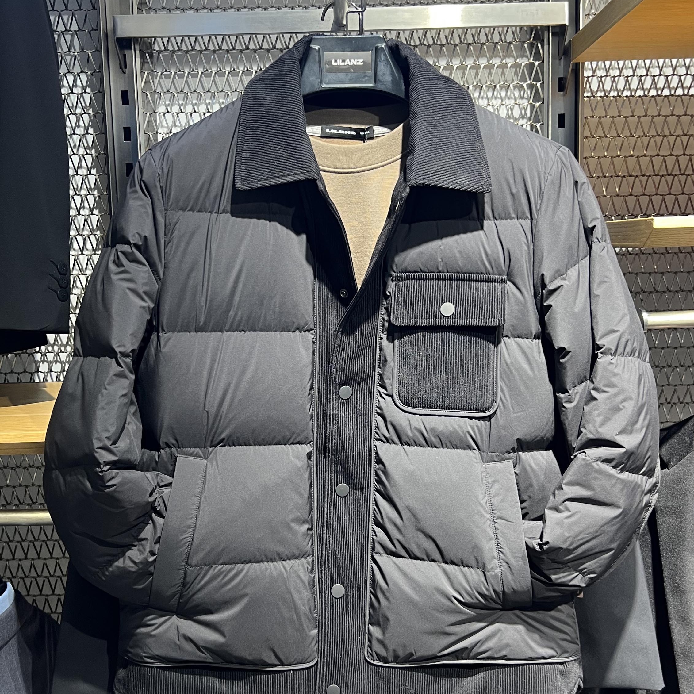 25DRF3002Y利郎短款茄克羽绒服