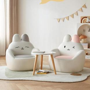 卡通动物软包阅读区沙发坐骑兔子靠背椅宝宝椅子高级小沙发椅儿童