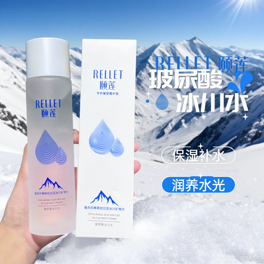 颐莲玻尿酸冰川水爽肤水