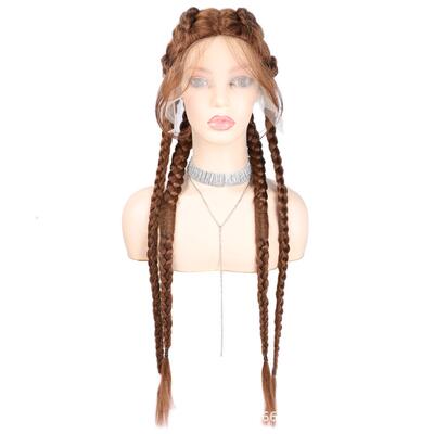 4 braids African fashion front wigs 非洲四股脏辫 鱼骨辫 表演